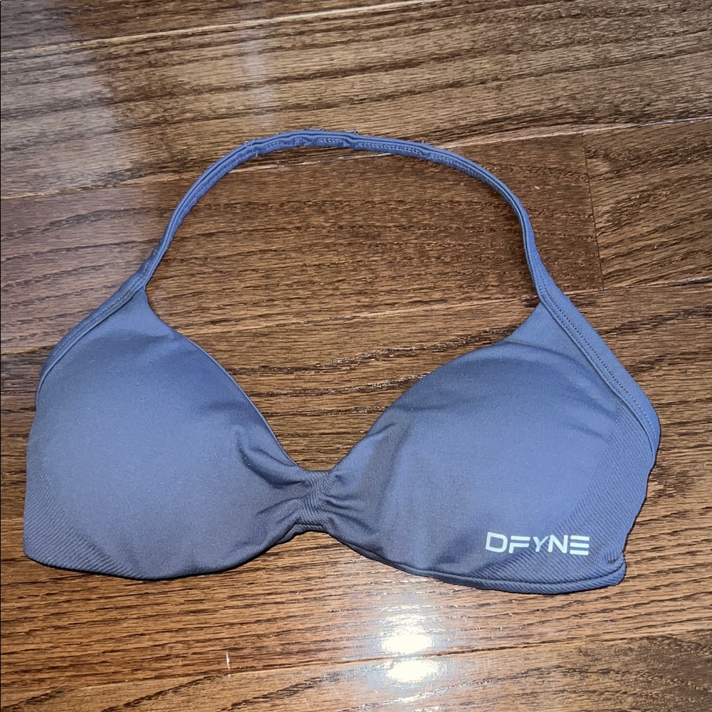 DFYNE purple halter bra